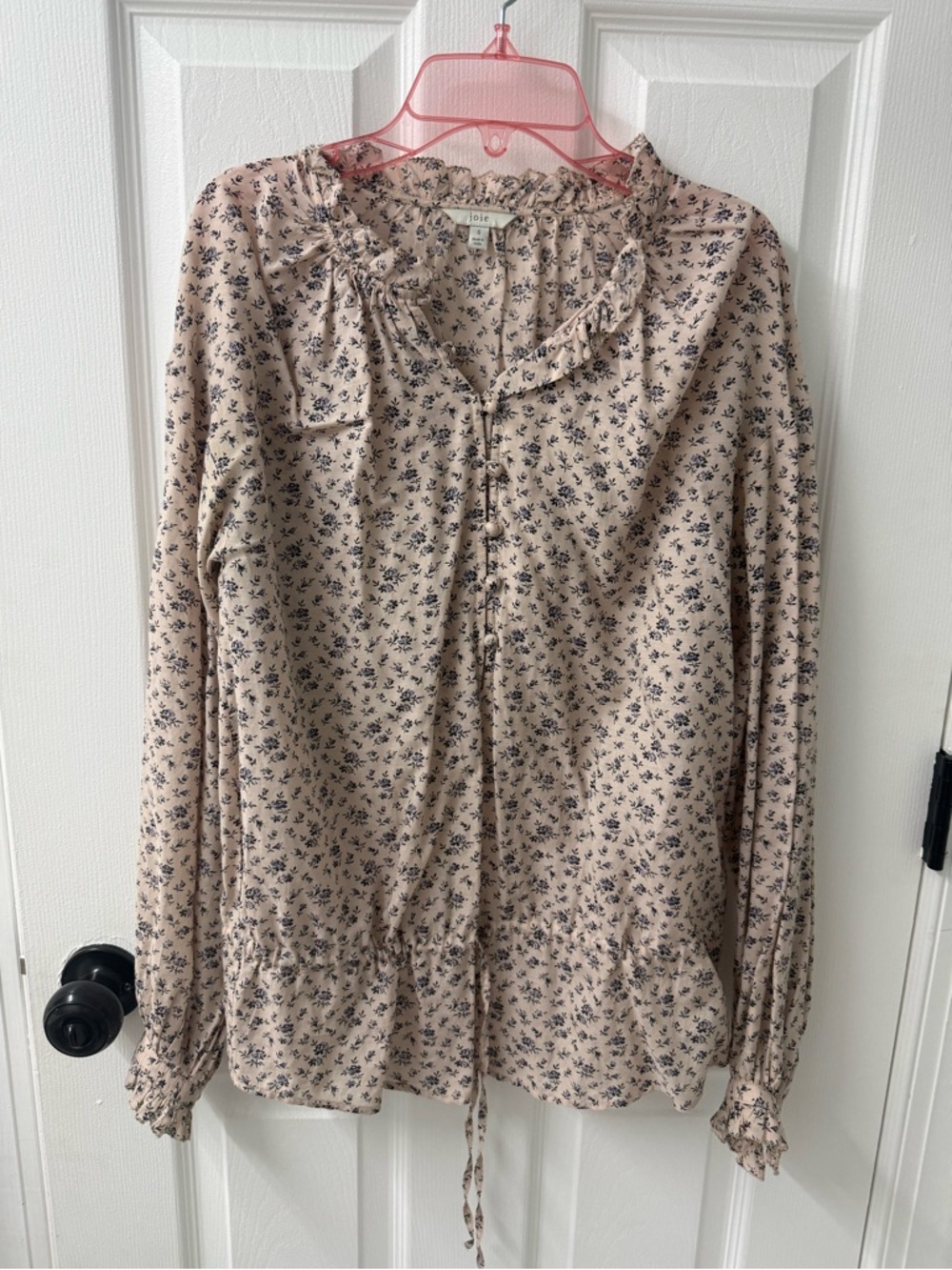 Joie DitsyFloral  Long Sleeve Cotton Blouse